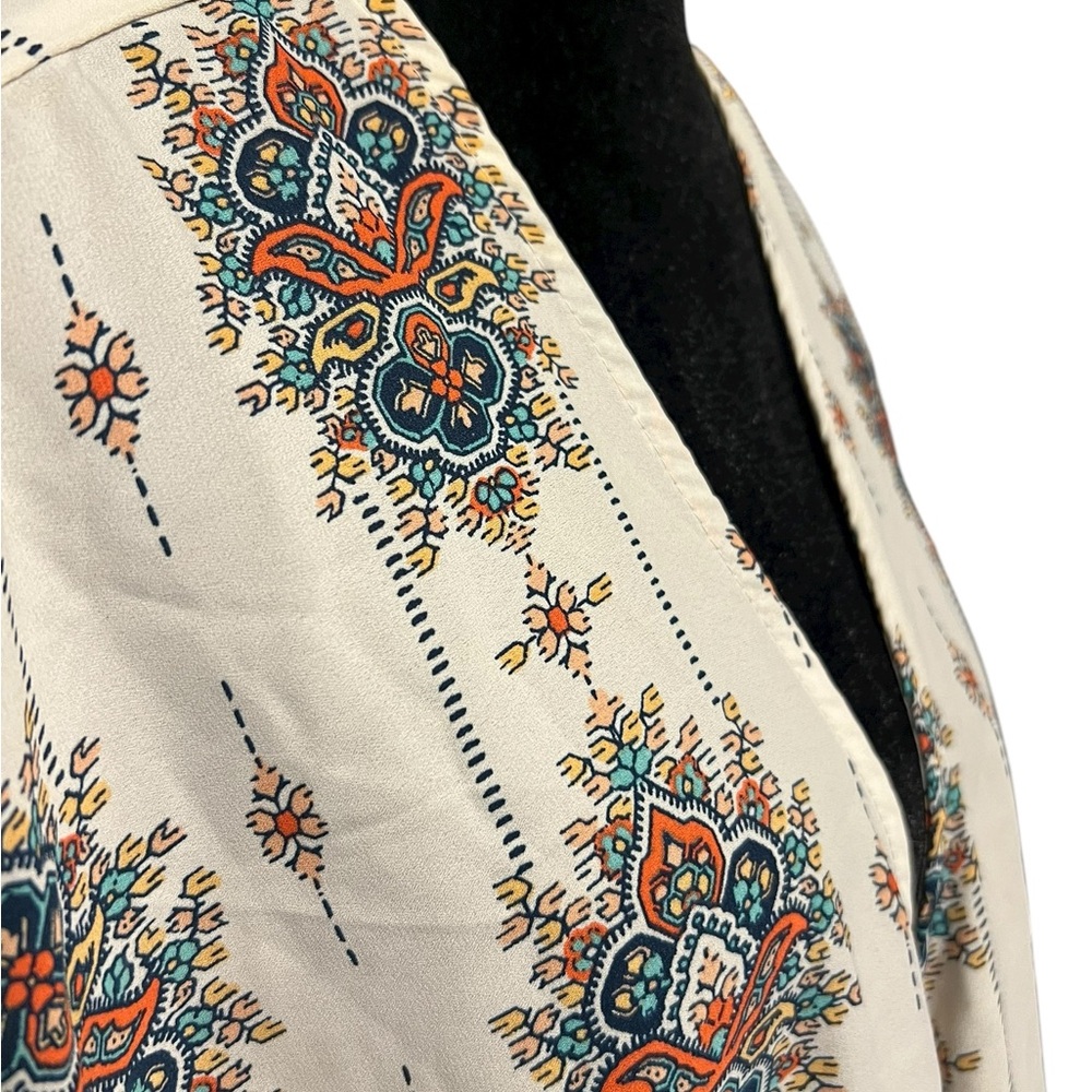 Women's Liberty Love Cardigan/Shrug 1X White Orange Floral - Picture 4 of 5